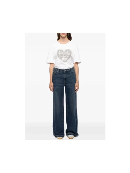 Szerokie jeansy Zadig & Voltaire niebieskie