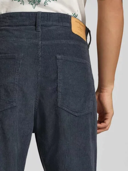 Spodnie sztruksowe z prostą nogawką z czystej bawełny model ALEX' Jack & Jones
