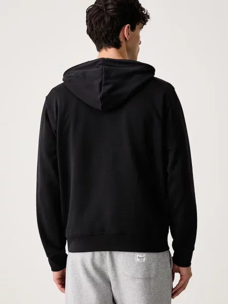 The North Face bluza z kapturem z bawełną Essential czarna