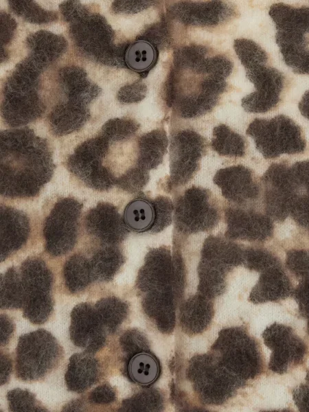 Cardigan Solocascmir cu imagine cu model leopard