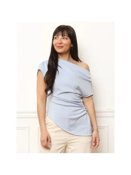 Top La Modeuse albastru