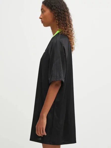 Φόρεμα adidas Originals Jacquard Dress μαύρο