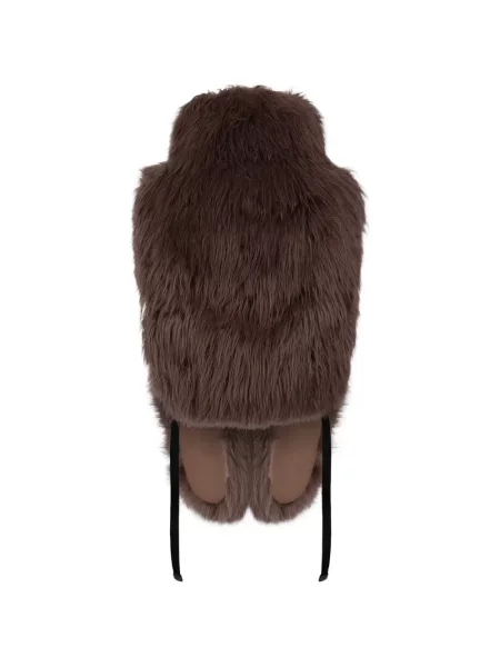 Vestă Dsquared2 cu blană maro