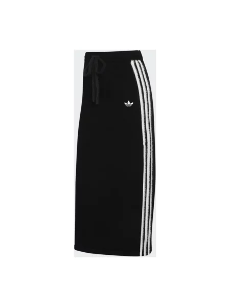 Spódnica adidas Knitted Skirt Black/ White S czarna