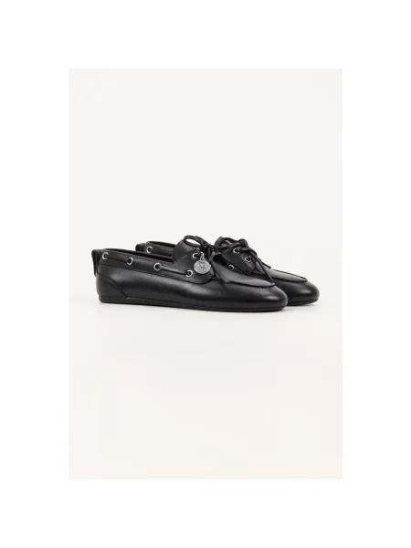 Loafersy Karl Lagerfeld skórzane czarne