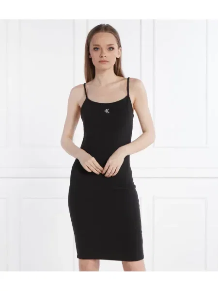 Calvin Klein Jeans Ruha SLUB RIB fekete