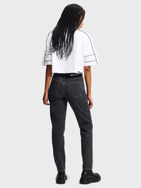 Прямые джинсы Karl Lagerfeld Jeans черные