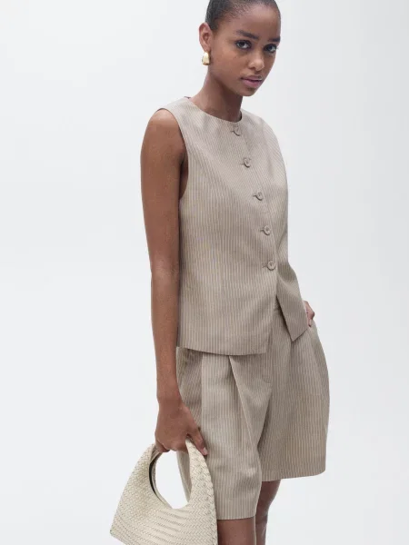 Жилет Mango коричневый