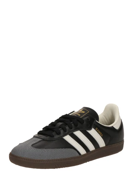 ADIDAS ORIGINALS Nízke tenisky SAMBA farby bahna biela čierna