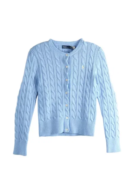 Geacă Polo Ralph Lauren tricotate albastru