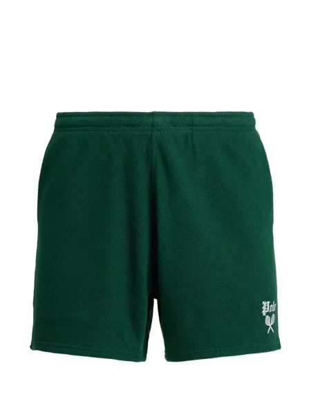 Șosete Polo Ralph Lauren cu broderie în carouri de flanelă verde