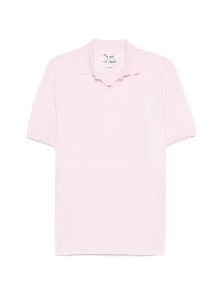 Tricou Mc2 Saint Barth cu decolteu în V roz