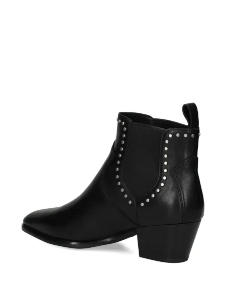 Botine Ash din piele cu tepi negru