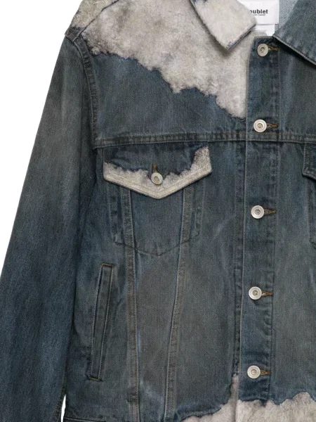 Geacă de blugi Doublet din fleece albastru