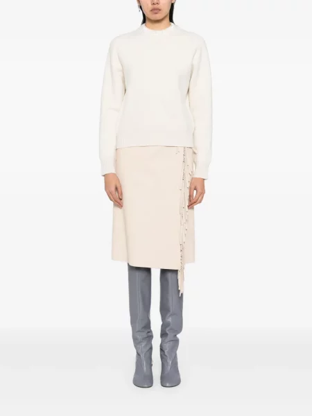 Dugo džemper Jil Sander s okruglim izrezom