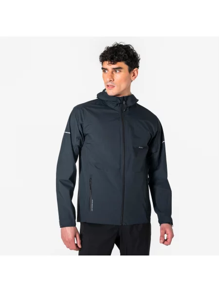 Kurtka do biegania przeciwdeszczowa Kiprun Run Rain szara