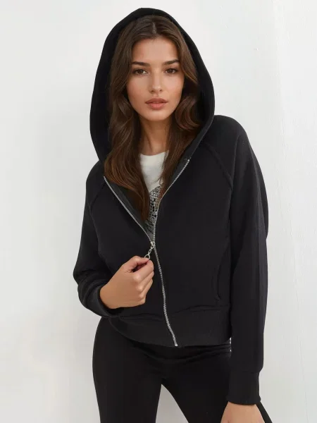 Hiccup Mikina Kapuzenpullover' černá