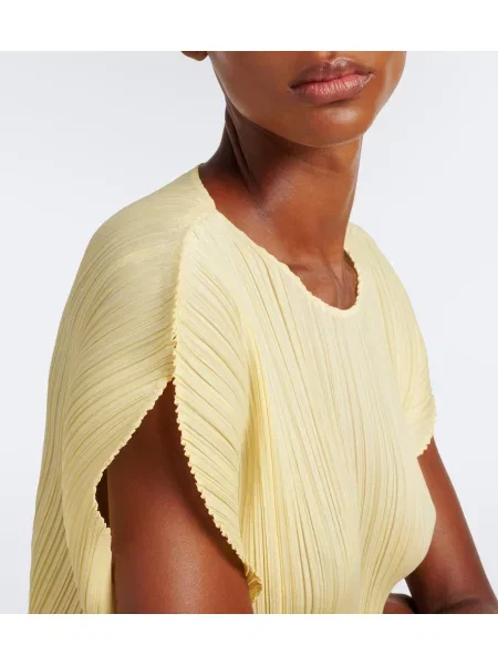 Top Pleats Please Issey Miyake galben
