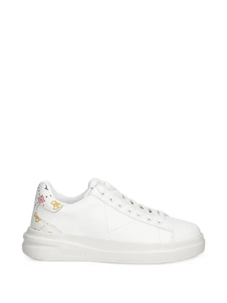 Sneakerși Guess cu imagine alb