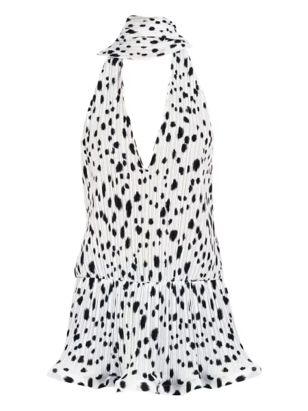 Rochie Rowen Rose plisată de costum alb