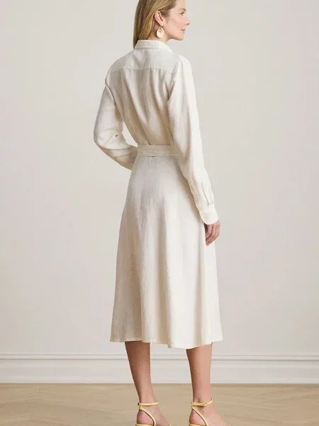 LAUREN RALPH LAUREN Rochie tip cămașă alb