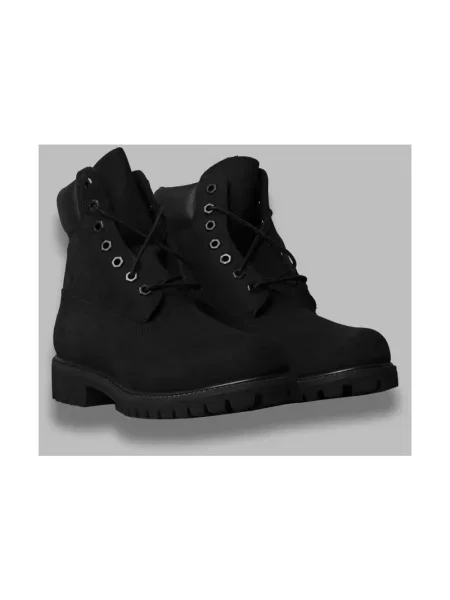 Botki Timberland sznurowane koronkowe wodoszczelne czarne