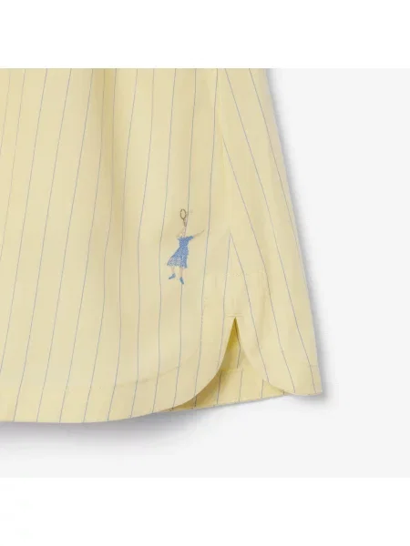 Lacoste Szorty Bokserskie Z Popeliny Żakardowej żółte