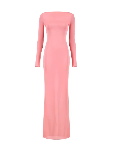 Lung rochie maxi La Galpa roz