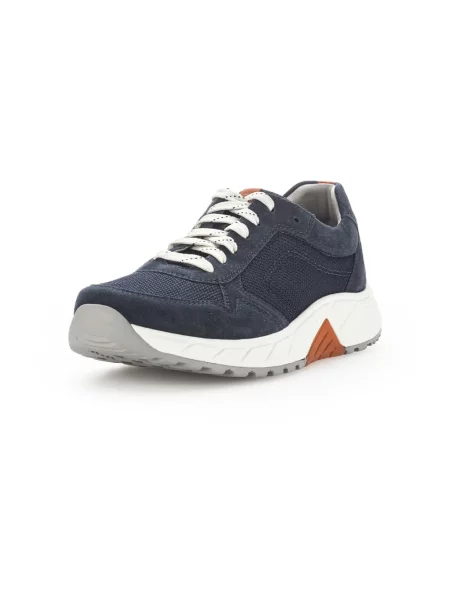 Sneakersy Gabor sznurowane biznesowe niebieskie