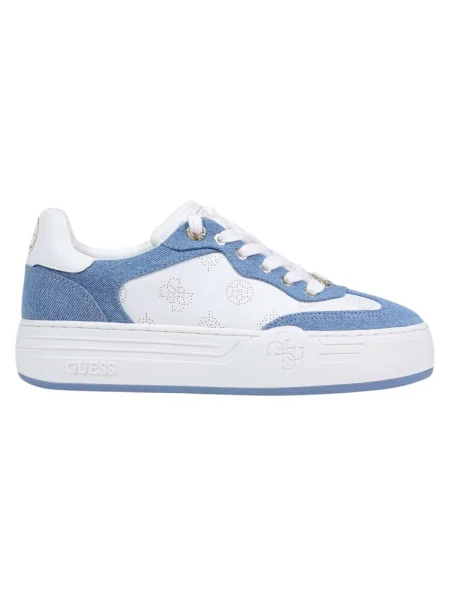 Guess Sneakersy Biela modrá