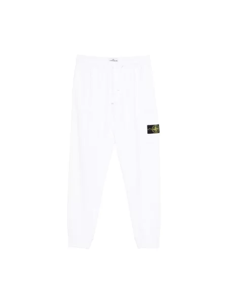 Spodnie dresowe Stone Island z kamieniami białe