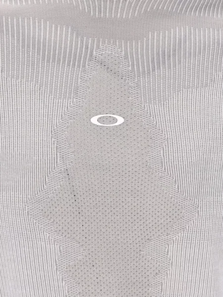 Pulover Oakley din jacard cu autograf gri