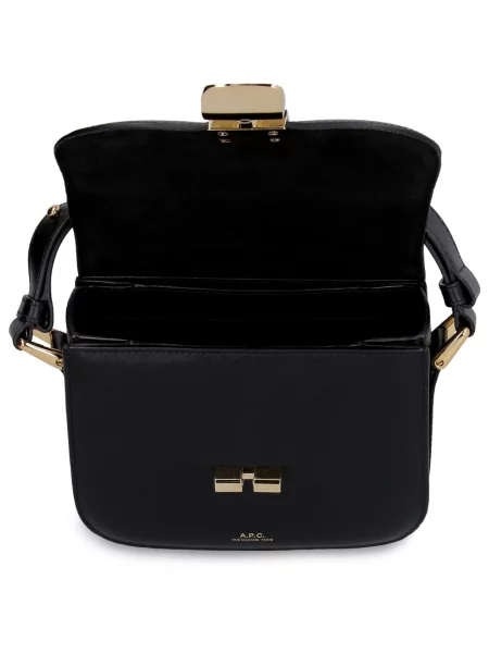 Mała mały torebka crossbody A.p.c. skórzana czarna
