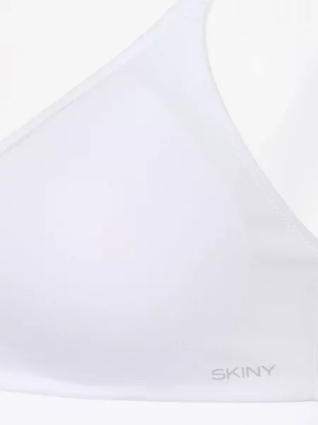 Skiny Bustier Podprsenka Cotton Stretch bílá