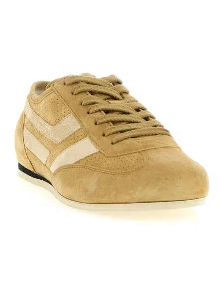 Sneakersy Tom Ford skórzane beżowe