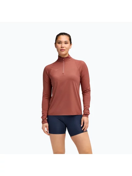 Кофта для бігу HOKA GlideTech Quarter Zip rouge