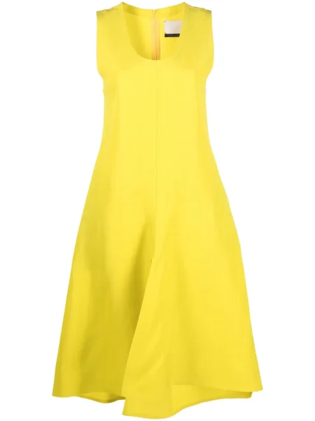 Rochie midi Calcaterra până la genunchi de costum galben