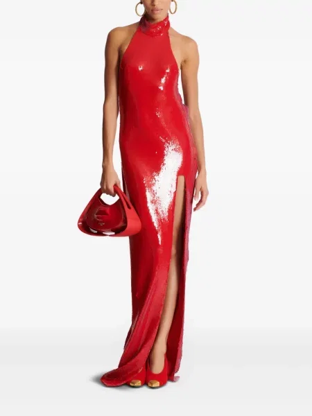 Rochie maxi Balmain roșu