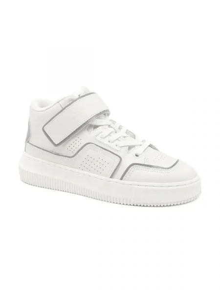 CALVIN KLEIN JEANS De piele sneakers CHUNKY alb