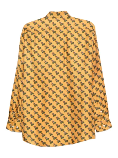 Hedvábná košile Christian Dior Pre-owned žlutá