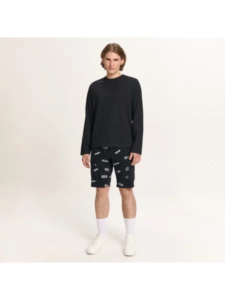 Cropp Спортивні шорти з принтом чорний
