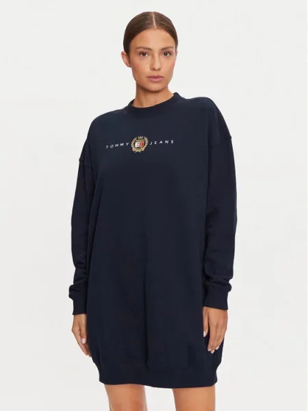 Kostiumas džinsinė suknelė Tommy Jeans mėlyna