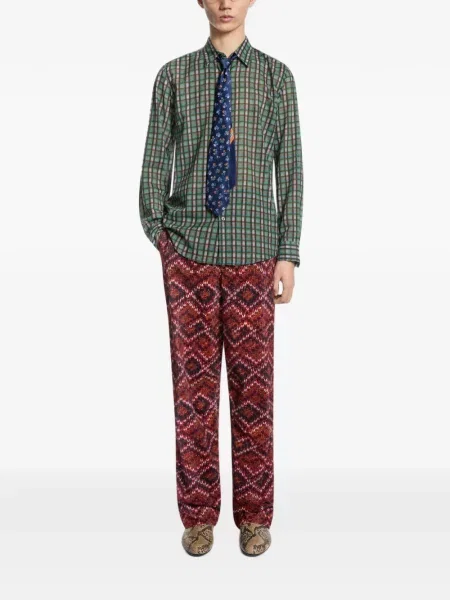 Cămașă Dries Van Noten clasică verde