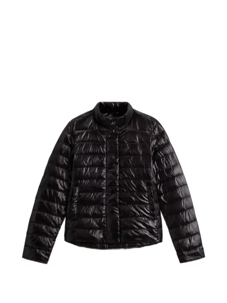 Matlasat geacă cu puf Woolrich negru