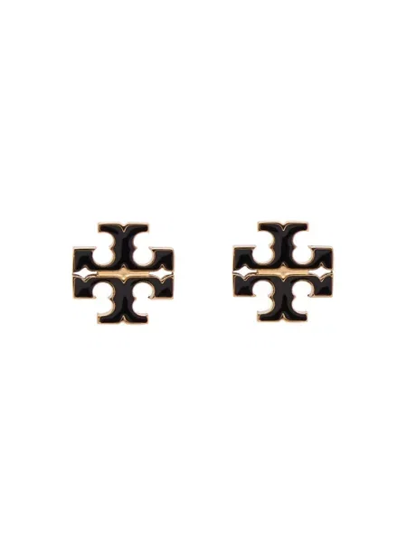 Naušnice Tory Burch crna