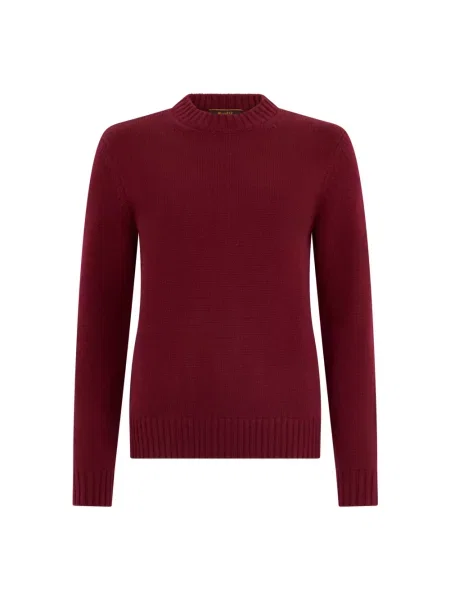 Dzianinowy sweter Moorer czerwony