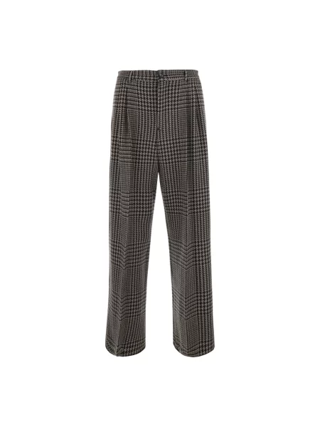 Spodnie Emporio Armani wełniane biznesowe szare