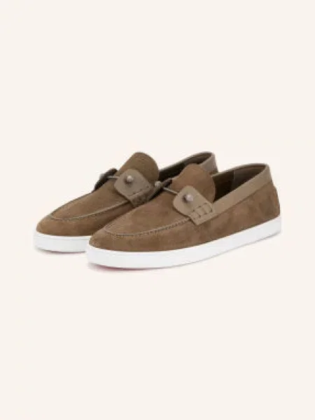 Christian Louboutin Mokasíny Chambeliboat hnědá