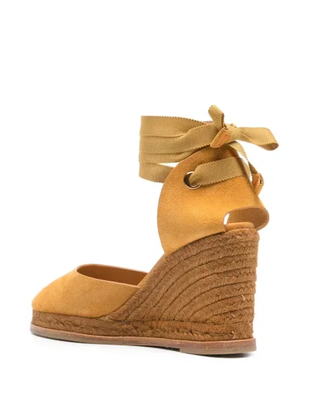 Espadrile Castaner cu pană galben
