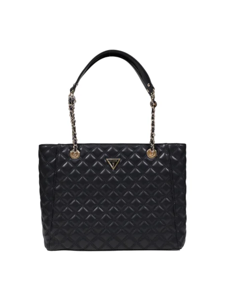 Duża torebka na łańcuszku Guess czarna